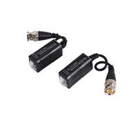 4 Pares de 8 Piezas Transmisor y Transceptor Pasivo de Video Balun con Cable para 1080P TVI / CVI / AHD / 960H DVR Camera CCTV System, BNC Macho a UTP