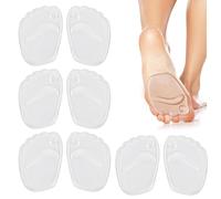 4 pares de almohadillas de gel de silicona, no deslizantes, almohadillas de silicona para el desgaste, Ballenpolster Vorfuß,For Women Wear High Heels Shoes