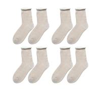 4 Pares De Calcetines Cálidos, Calcetines De Punto Polar, Calcetines Cálidos Para Mujer, Calcetines Para El Hogar, Calcetines Suaves Y Cómodos