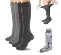 4 pares de calcetines sensoriales sin costuras para botas de caminar, calcetines médicos transpirables, calcetines ortopédicos de repuesto para Air Cam Walker, botas de fractura y cuidado de piernas