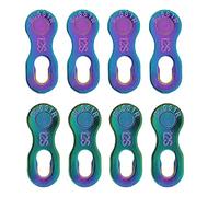 4 pares de conectores de cadena de bicicleta, bicicleta de acero, cadena de 12 velocidades, piezas de conector de eslabón perdido, accesorio de ciclismo para bicicleta de montaña (Multicolor Clip)