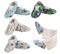 4 pares de cubrezapatos reutilizables antideslizantes a prueba de polvo y lavables aptos para el hogar la biblioteca y el laboratorio resistentes al polvo y la humedad y resistentes a la lluvia