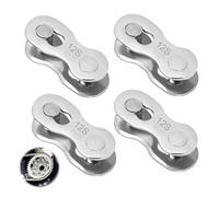 4 pares de eslabones de cadena de 12 velocidades, eslabón de cadena de bicicleta de acero de 12 marchas, eslabones de conexión de cadena, eslabón faltante, piezas de conexión, eslabón de cierre de