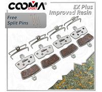 4 pares de pastillas de freno para bicicleta, compatibles con SRAM Motive, DB8, Code, CODE R (modelos de 2011 en adelante), DB de 4 pistones, pinza de freno Guide RE, aleación de aluminio Ex Plus.