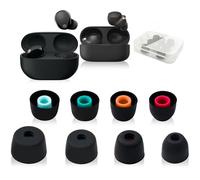 4 pares de tapones de silicona para los oídos compatibles con Sony WF-1000XM5, WF-1000XM4, WF-1000XM3, WF-C700N, tapones para los oídos de silicona suave, tamaño XS/S/M/L