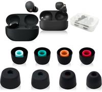 4 pares de tapones de silicona para los oídos compatibles con Sony WF-1000XM5, WF-1000XM4, WF-1000XM3, WF-C700N, tapones para los oídos de silicona suave, tamaño XS/S/M/L