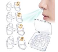 4 Pares Dilatador Nasal Para Fosas Nasales,Retenedor De Fosas nasales para Dormir Y Deporte,Dilatador nasal ara Mejorar La Respiración Por La Nariz,para Reducir los ronquidos
