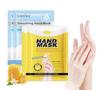 4 pares Guantes Hidratantes, Mascarillas Hidratantes Exfoliantes Para Manos, Para Cuidado Manos Revivir la Piel, Secas y Agrietadas de Mujeres y Hombres(2 Leche & 2 miel)