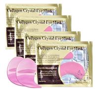 4 Pares Máscara para los Ojos De Colágeno,Collagen Skin Care Eye Mask,para ojos, hidratante para las arrugas debajo de los ojos(Mariposa Rosa)