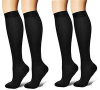 4 pares Medias de compresión//Compression - Calcetines de compresión Calcetines/Medias Compresión Calcetines unidad//antitrombosis/para mujer hombre, deportes, medi, vuelo, Viajes, embarazo & medicinal