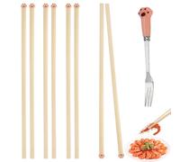 4 Pares Palillos Antideslizantes de Pata de Gato,24cm Cat Paw Chopsticks,Reutilizables,Palitos Sushi Gato para el Hogar,Picnic,Hotel,Restaurantes Caseros y Regalos (con Tenedor de Pata de Gatos)