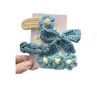 4 pasadores de pelo de punto con bonito diseño que incluye lazo de mariposa y flor para un agarre seguro, accesorios para el cabello, lazo