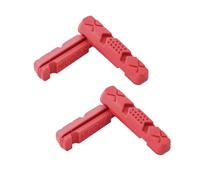 4 Pastillas de Freno de Repuesto para Bicicletas Fibrax Brompton Rojo