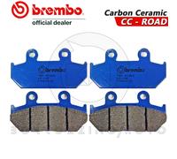 Brembo Pastillas de freno delanteras Honda 600 Transalp 1991 Azul Carbono Ceramic