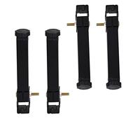4 Patas Ajustables Para Cama, Patas De Tubo De Sujeción Cuadrada, Patas De Metal Para Elevar Muebles, Soporte Fijo De Listones Para Refuerzo Del Marco Central De La Cama, Para.Black-19cm/7.5in