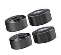 4 patas de aislamiento acústico de aleación de aluminio de alta resistencia con altura de almohadilla de goma para configuraciones de aduanas, almohadilla de goma para pies