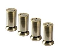 4 patas de aluminio para muebles de color verde bronce antiguo, para soportes de TV, sofás, mesas de café, decoración del hogar, 80 mm, acabado dorado, patas elegantes y de repuesto