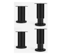 4 patas de soporte de cama de altura ajustable, elevadores de muebles resistentes para sofá, silla, armario, tocador y escritorio, altura personalizable de 42 cm a 72 cm para una mayor estabilidad