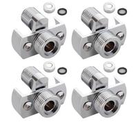 4 patas dobladas en ángulo, pieza de repuesto universal para el hogar y hotel, adaptador de ducha ajustable montado en la pared, grifo ajustable con pie curvado en ángulo