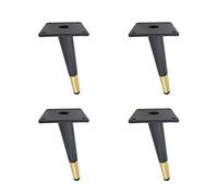 4 patas metálicas resistentes para muebles, sofás, mesas de comedor, mesas de café y armarios, soporta hasta 800 kg, incluye tornillos de montaje (20 cm oblicuos)