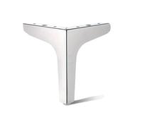 4 patas modernas de metal dorado y negro de hierro para mesa, cama, silla, escritorio, tocador, gabinete, accesorios para sofá, cama, silla, sofá, aparador, mesa (plata, 4 piezas, 17 cm)