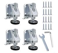 4 patas niveladoras de gabinete, patas de bloqueo ajustables para muebles estables, incluye tornillos y llaves
