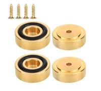 4 Patas para Tabla de Cortar con Almohadillas Antideslizantes, Patas Latón Duraderas Tabla de Cortar y 4 Tornillos Herramientas Cocina para Proteger las Encimeras Arañazos