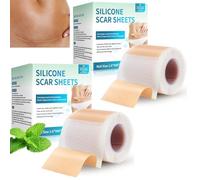 4 PC Tiritas cicatrizantes, Parches de silicona para cicatrices, rollo de hidrocoloide de 4 x 150 cm, Trata todo tipo de cicatrices causadas por cesáreas, cirugías, quemaduras, queloides (2)