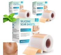 4 PC Tiritas cicatrizantes, Parches de silicona para cicatrices, rollo de hidrocoloide de 4 x 150 cm, Trata todo tipo de cicatrices causadas por cesáreas, cirugías, quemaduras, queloides (3)