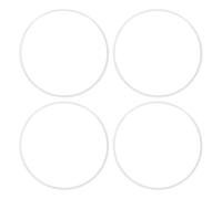 4 Pcs 18 Inch Wheel Rim Protector, Aluminum Alloy Wheel Rim Guard, Scratch Resistant Self Adhesive White Trim Ring with 8mm Adhesive Back for Universal Car Fit R18 Wheels