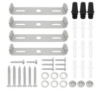 4 PCS 85mm Techo Luz Placa Kit, 4 PCS Luz Accesorio Montaje Soporte Placa Acero Transversal Barra Para Casa Oficina Colgante Pared Luz,Cocina, Burlete Puerta Entrada, Instalación Segura