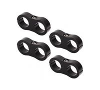 4 Pcs 8AN Hose Separator Clamp Fuel Line Mounting Clamp Mounting Divider Fitting Adapter for 1/2 Fuel Oil Brake Water Gas Pipe