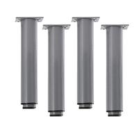 4 Pcs Adjustable Cylinder Furniture LegsDIY Replacement Sofa Legs,Modern Adjustable Table Leg,Metal Cabinet Feet,for Cupboard,Couch,gray20cm/7.9in