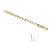 4 Pcs Agujas de Ventilación 1 Soporte Brasss Hacer/Confeccionar/Reparar Encajes Pelucas Peluquín Peluca Peluca Anudadora Conjuntos Gancho Abalorios