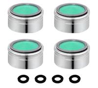 4 PCS Aireador De M24 En Latón Cromado Con Filtro Anticalcáreo Ahorra Agua Y Energía, Ahorra Hasta Un 60%, Getto Da 5l/Min Installazione Facile, Diffusore Antispruzzo