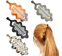 4 Pcs Banana Clip, Pinzas para el Cabello de Plátano, Peines Grandes Vintage de Plátano, Clip de Cola de Caballo, Peine de Cola de pez, Accesorios Pelo Mujer, Para Mujeres y Niñas