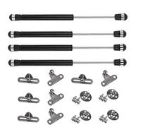 4 Pcs Black Lift Strut Stay Support Kit, Support Piston 20N-300N for Kitchen Cabinets Wardrobes Cabinet Doors(300N)