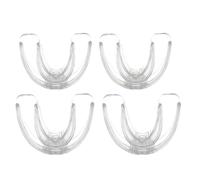 4 Pcs Bruxismo Dental Noche, amaños Protector Bucal para Dormir, Férulas Dental Moldeable, Ferula Descarga Bruxismo, Protector Bucal Para Dormir, Material Termoplástico de Calidad Alimentaria
