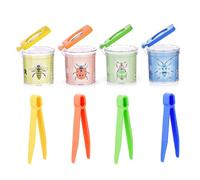 4 PCS Bug Catcher para niños Lupa Kit de Captura de Insectos para niños con Pinzas Kit de colección de jaulas de Insectos Multicolor para Ciencia Exploración de la Naturaleza, Catcher para