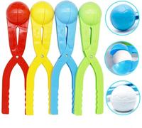 4 PCS c,Clip de Bola de Nieve,Snowball Maker,Juguete para Hacer Bolas de Nieve de Invierno,para Hacer Bolas de Nieve,Juguetes de Playa,Juguetes al Aire Libre - Color Aleatorio (B)