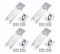 4 Pcs Candado Puerta Habitacion,Cerrojos para Puertas,Cerrojo Puerta Exterior,Cerrojo de Candado,Cierres para Candado para Armario Puerta Portón