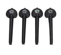 4 PCS Celo Tuning PEG Ebony Wood Celo PEGO musical para 3/4 4/4 Tamaño Violoncello Instrumento de cuerda
