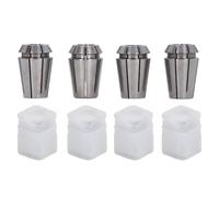 4 PCS Collet Conjunto 4 Jaw Strong Grip High Carbon Steel Spring Collet Collet Fucking Torning Tool para torno de CNC y máquinas de molienda