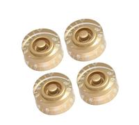4 PCS/Control De Perillas De Volumen Y Tono De Guitarra Múltiples Colores Piezas de accesorios para guitarra(Gold)