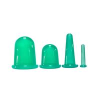 4 PCS Cupping Cups Terapia Juego de silicona Family Health Care Massage Helper (Púrpura) Cupping Set