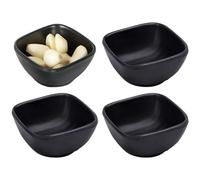 4 Pcs Dipping Soy Sauce Platos De De Sushi Plato De De Wasabi Tazones Negros Placas De Condimentos Accesorios De Cocina