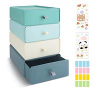 4 PCS Escritorio Cajonera Armario Interior, Organizador Cajones Cocina