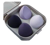 4 PCS Esponja Maquillaje, Beauty Blender & Esponjas Desmaquillantes para Fundación - Látex Libre Ultra Suave Lavable, Doble Uso para Polvo/Puff & Crema (4 PCS-03)