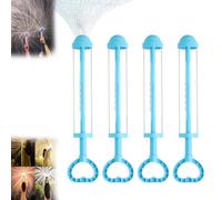 4 PCS Firework Water Gun, Fireworks Style Water Spray Toys, Firework Waters Guns for Pool Parties, for Family and Friends, Couple Games, Beach and Backyard Fun (4Pcs-Blue)