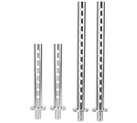 4 Pcs Front Rear RC Car Shell Column Spare Parts, Aluminum Alloy Suspension Mounts for RGT 1/10 EX86100 RC Vehicle, Durable Replacement Columns with Silver and Black Options for Of (Plata R86018S)